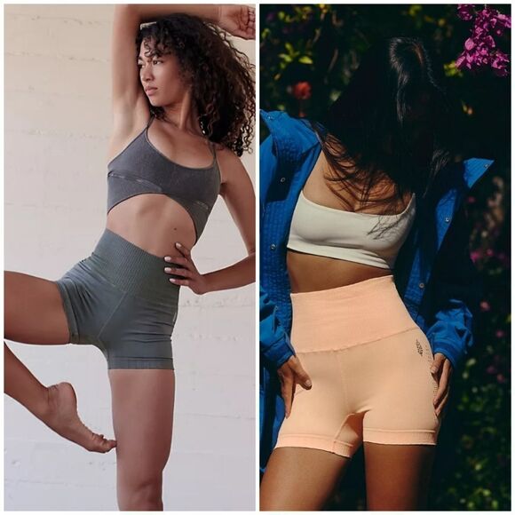 NWOT Free People Good Karma Running Shorts - Picture 1 of 11